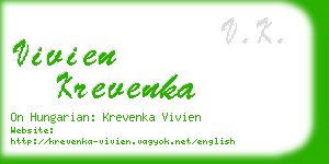 vivien krevenka business card